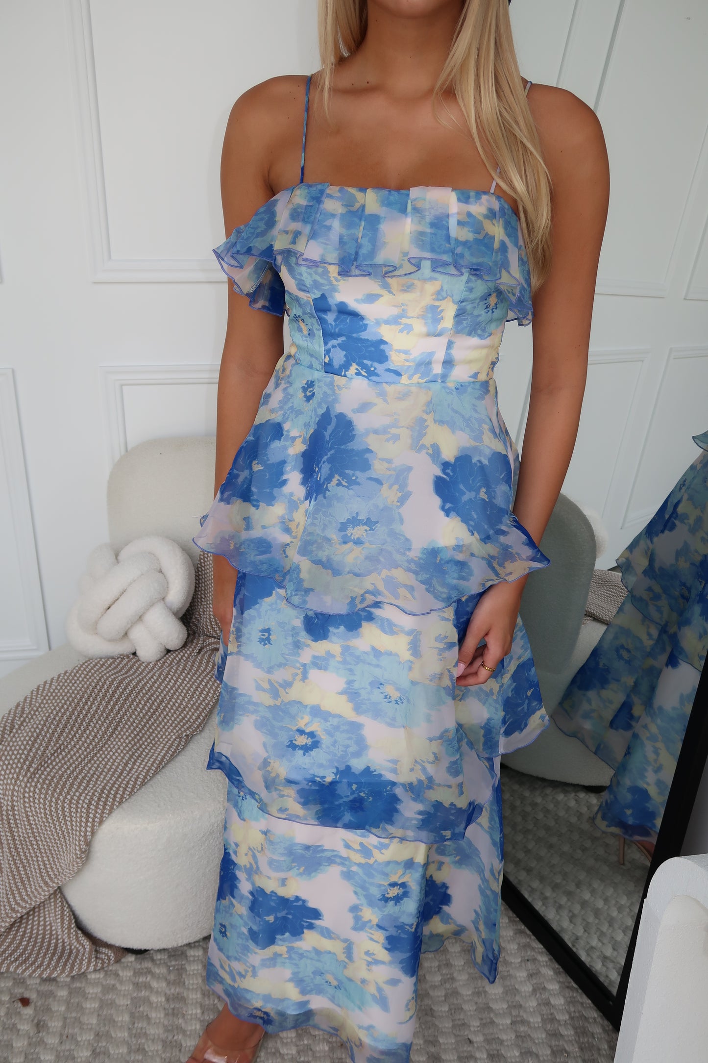 DARCEY MAXI DRESS - BLUE FLORAL