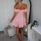 MAGGIE MINI DRESS - BABY PINK