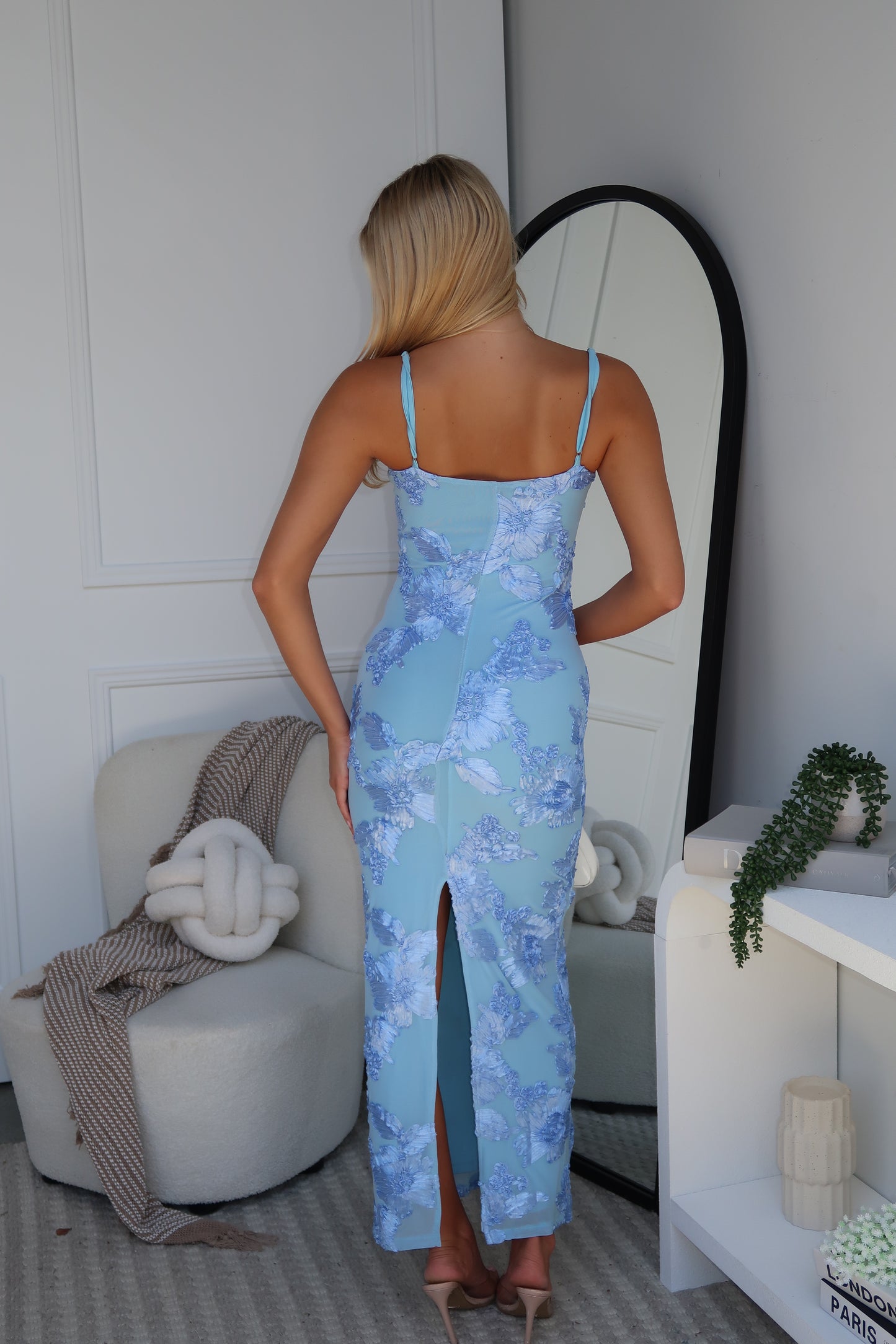 MAURICE MAXI DRESS - BABY BLUE