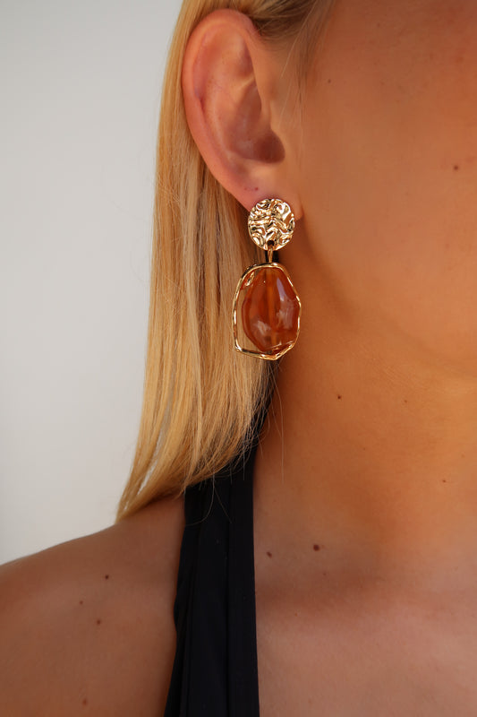 GARCIA EARRINGS - CHOCOLATE