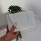 CASSIE PEARL BAG - WHITE