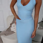 ALANI MAXI DRESS - BABY BLUE