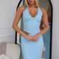 ALANI MAXI DRESS - BABY BLUE