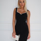 BIANCO PEARL MAXI DRESS - BLACK