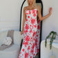 DELORA FLORAL MAXI DRESS - RED