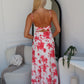 DELORA FLORAL MAXI DRESS - RED