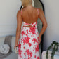 DELORA FLORAL MAXI DRESS - RED