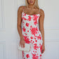 DELORA FLORAL MAXI DRESS - RED