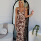 brown maxi dress