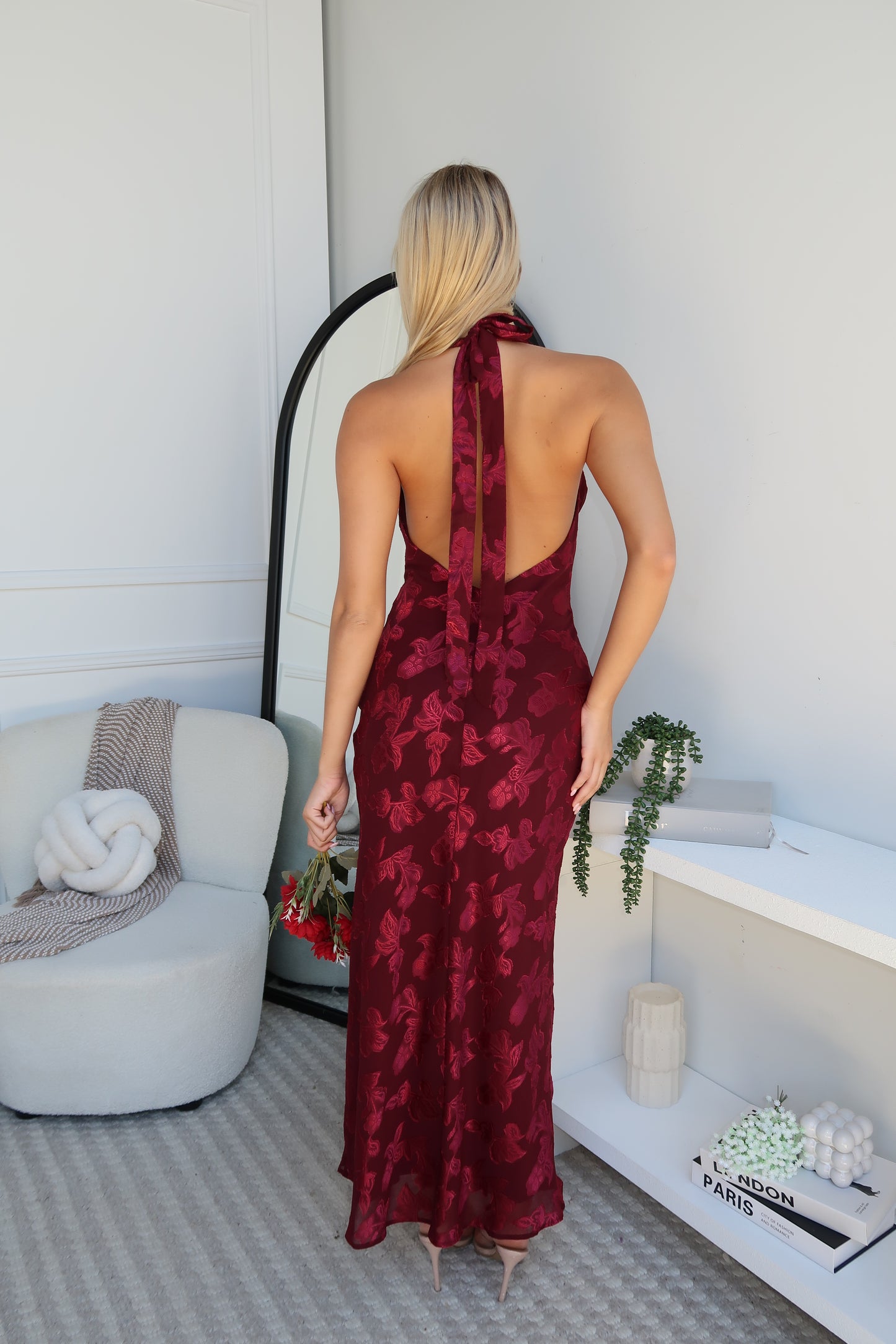 FELICE MAXI DRESS - WINE
