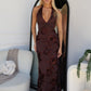 LORITA MAXI DRESS - CHOCOLATE