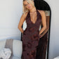 LORITA MAXI DRESS - CHOCOLATE