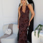 LORITA MAXI DRESS - CHOCOLATE