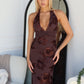 LORITA MAXI DRESS - CHOCOLATE