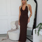 TAYA MAXI DRESS - CHOCOLATE
