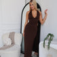 TAYA MAXI DRESS - CHOCOLATE