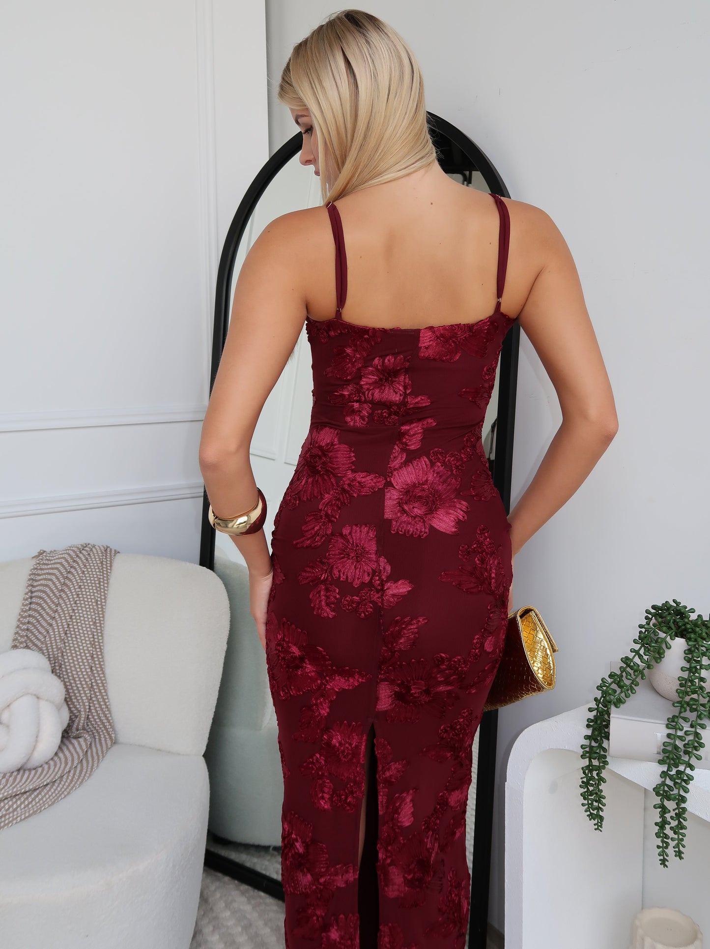 MAURICE MAXI DRESS - WINE