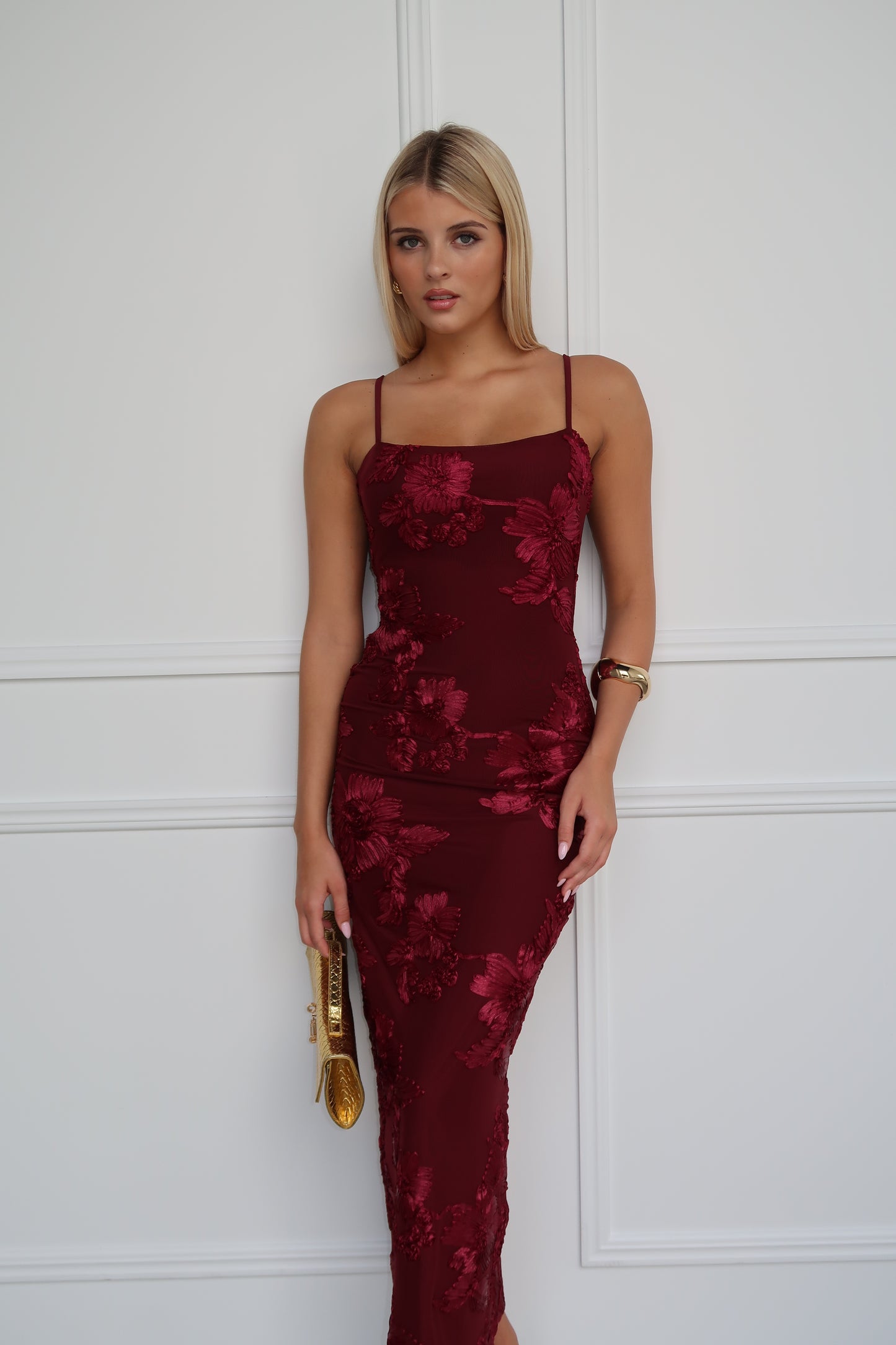 MAURICE MAXI DRESS - WINE