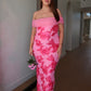 DIANA MAXI DRESS - FLORAL PINK
