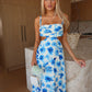 DANTE MAXI DRESS - BLUE FLORAL
