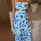 DANTE MAXI DRESS - BLUE FLORAL