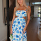 DANTE MAXI DRESS - BLUE FLORAL