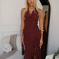 SOFYE MAXI DRESS - CHOCOLATE