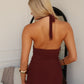 SOFYE MAXI DRESS - CHOCOLATE