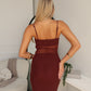 ZARA MAXI DRESS - CHOCOLATE