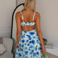 DANTE MAXI DRESS - BLUE FLORAL