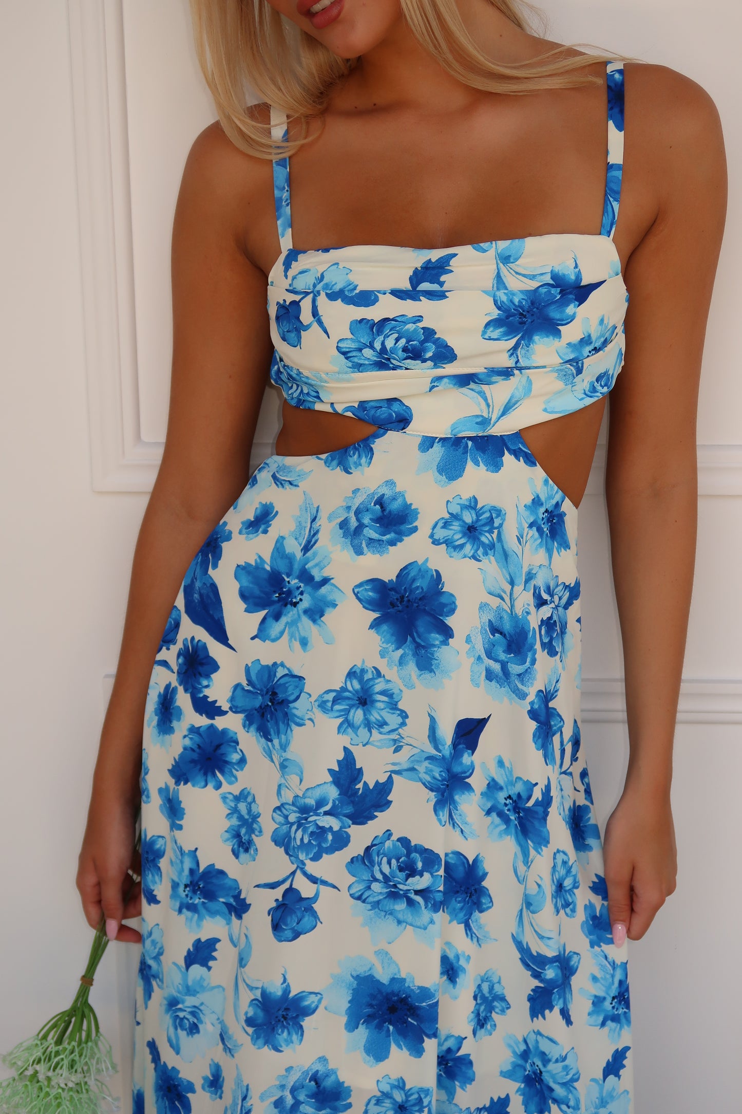 DANTE MAXI DRESS - BLUE FLORAL