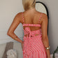 CICI MAXI DRESS - RED GINGHAM