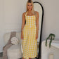 DELTA MAXI DRESS - YELLOW GINGHAM