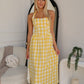 DELTA MAXI DRESS - YELLOW GINGHAM