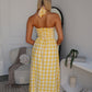 DELTA MAXI DRESS - YELLOW GINGHAM