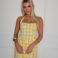DELTA MAXI DRESS - YELLOW GINGHAM