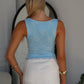 NAURICE LACE TOP - BLUE