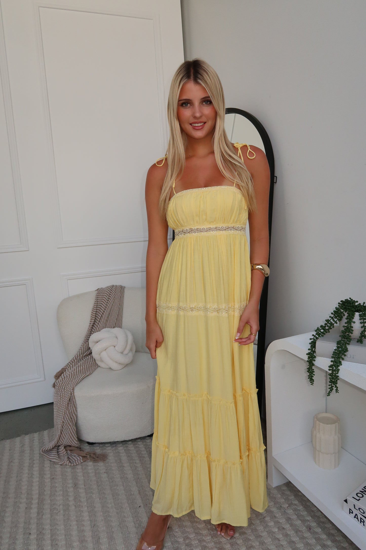 DELILAH MAXI DRESS - LEMON