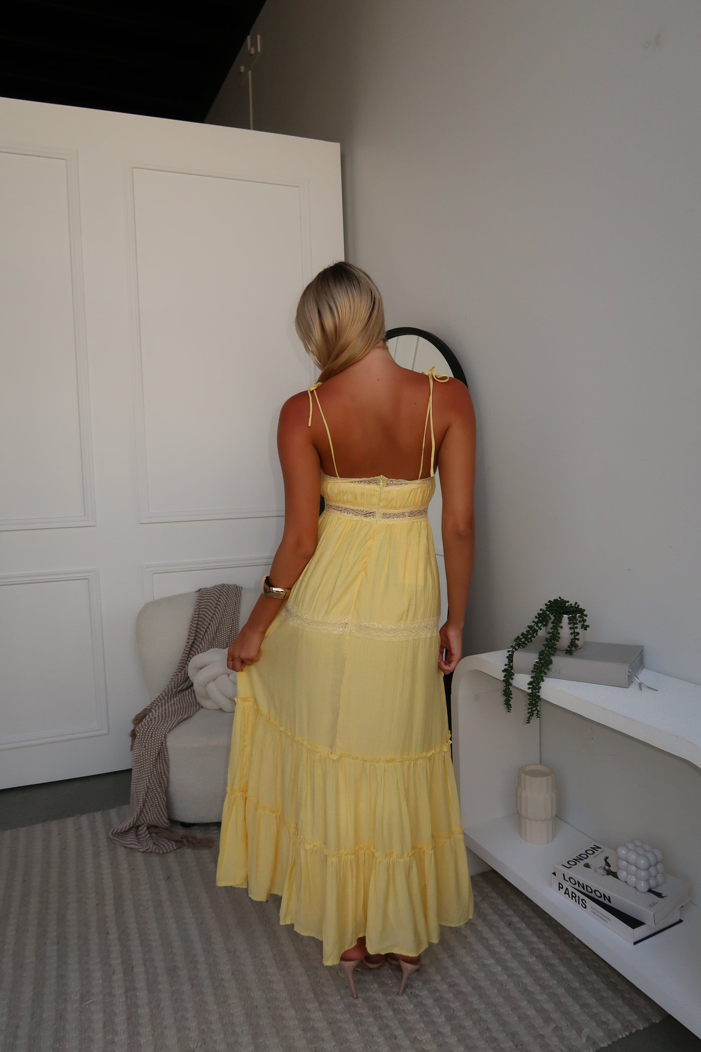 DELILAH MAXI DRESS - LEMON