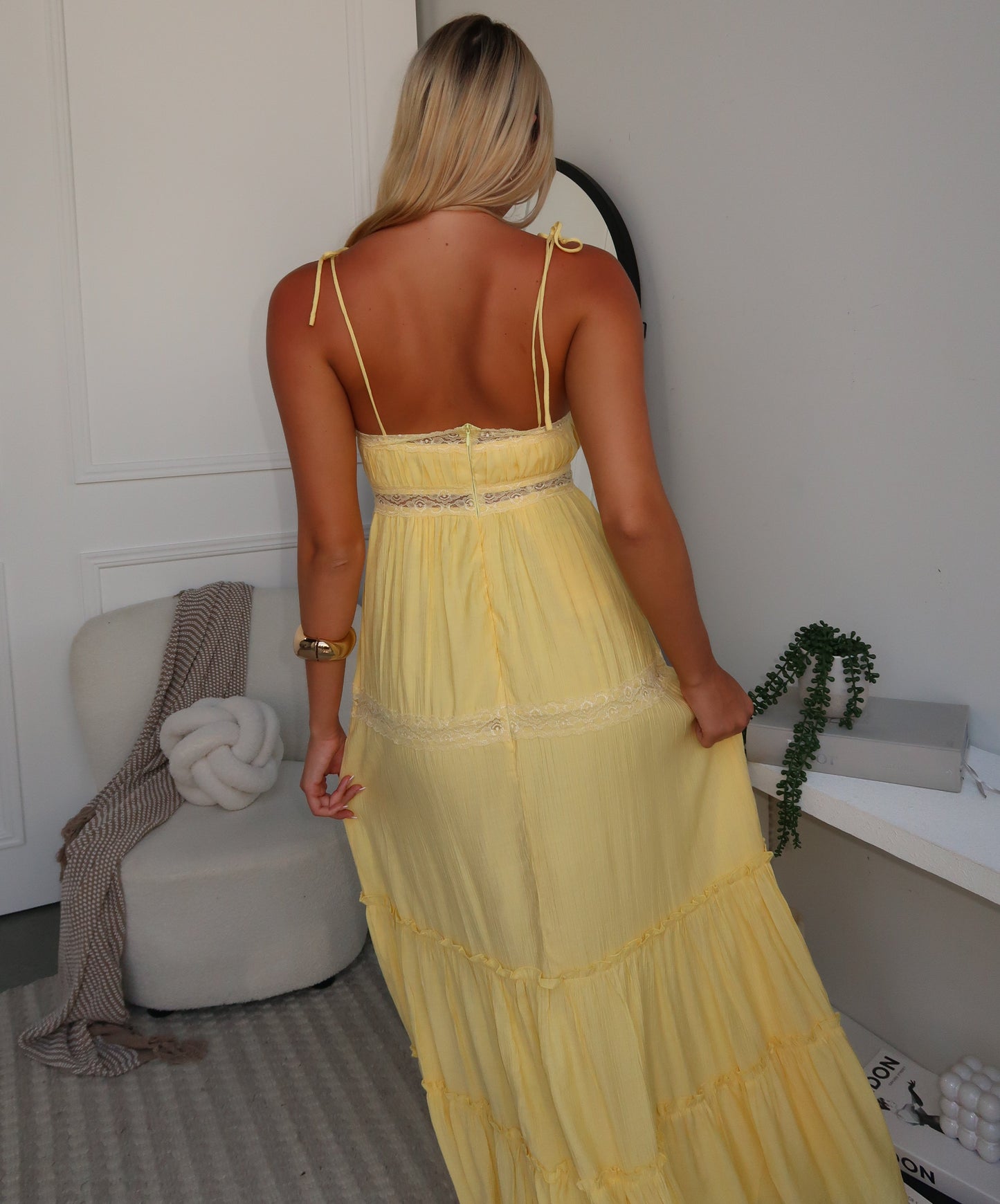 DELILAH MAXI DRESS - LEMON