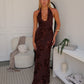CHARLI MAXI DRESS - CHOCOLATE