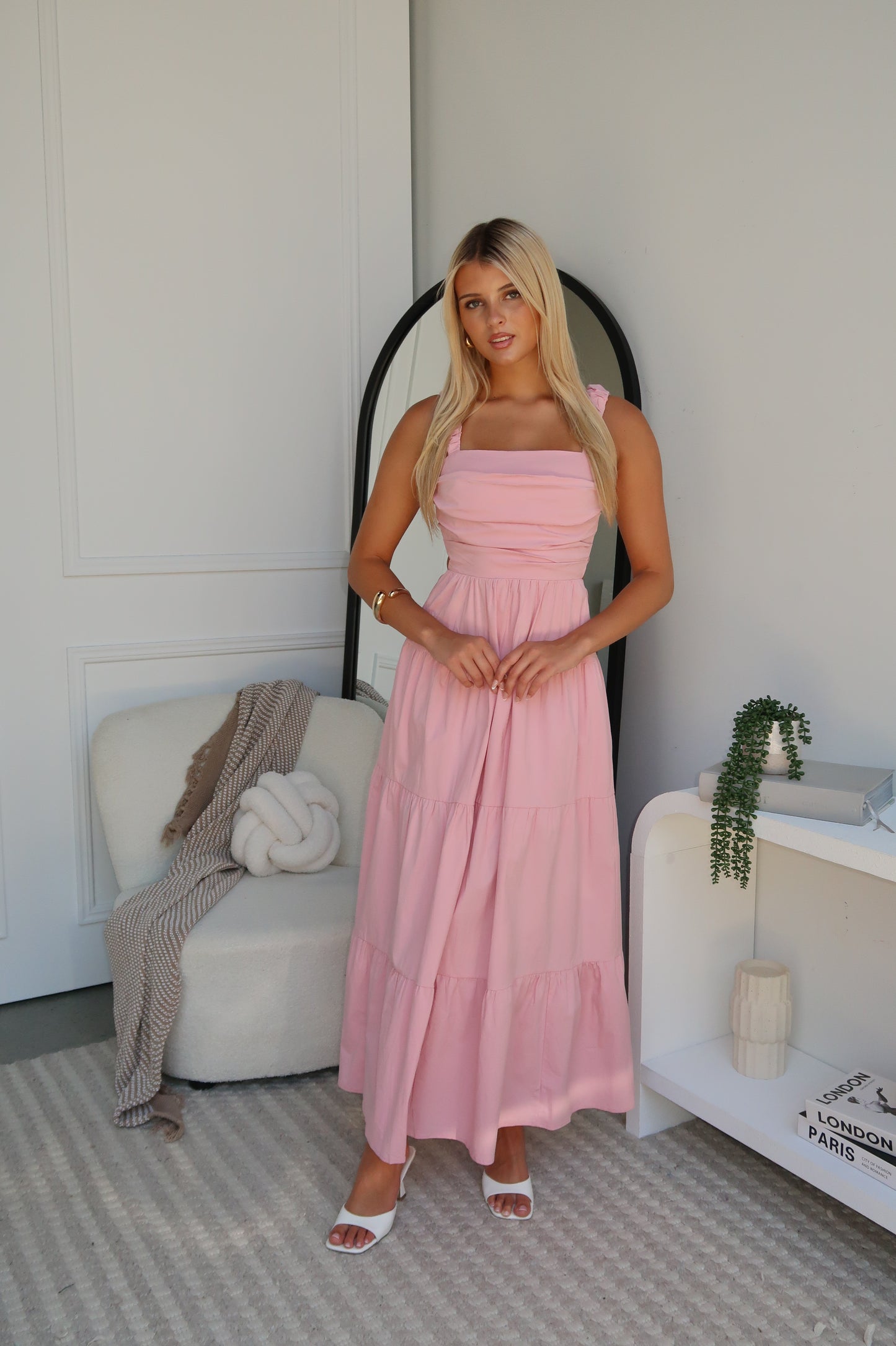 PENNI MAXI DRESS - BABY PINK