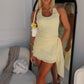 TILLY MINI DRESS - LEMON