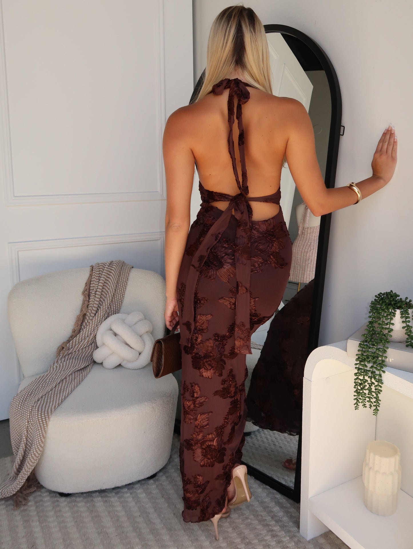 CHARLI MAXI DRESS - CHOCOLATE