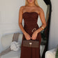 TATUM MAXI DRESS - CHOCOLATE