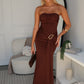 TATUM MAXI DRESS - CHOCOLATE