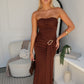 TATUM MAXI DRESS - CHOCOLATE