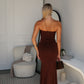 TATUM MAXI DRESS - CHOCOLATE