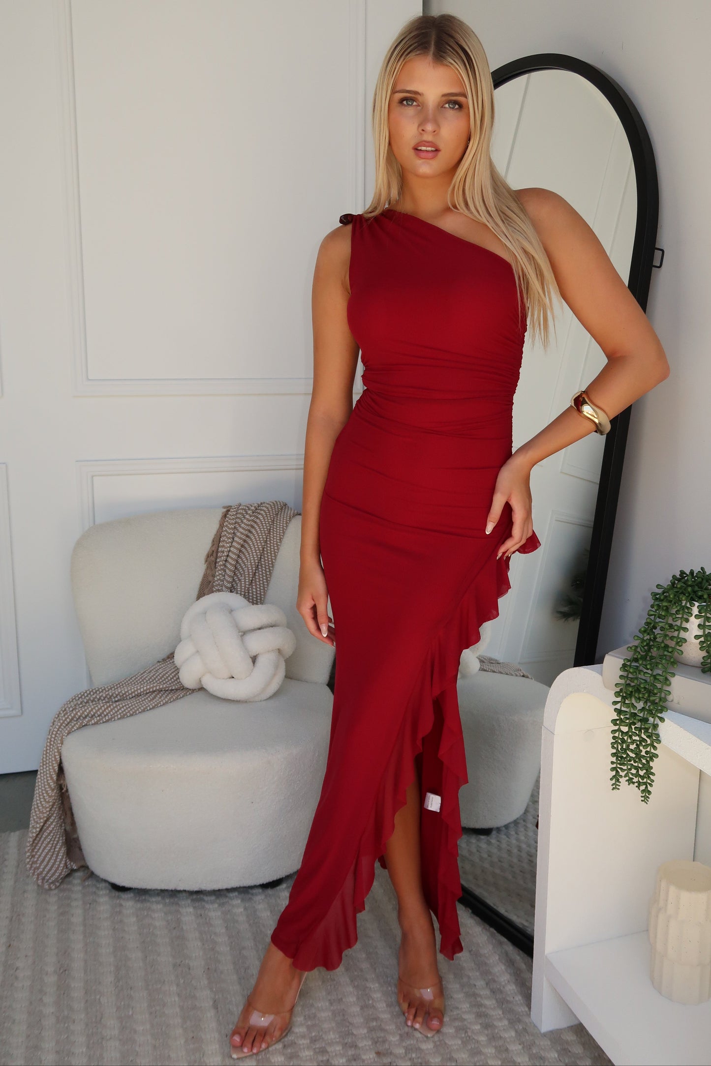 LORRAINE MAXI DRESS - WINE