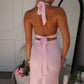 ROMANA MAXI DRESS - BABY PINK